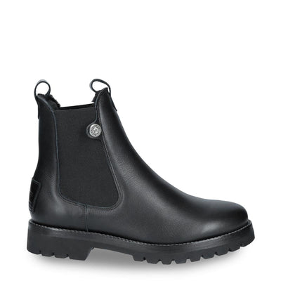 Panama Jack Women's Francesca B1 Black Waterproof Leather Chelsea Boots