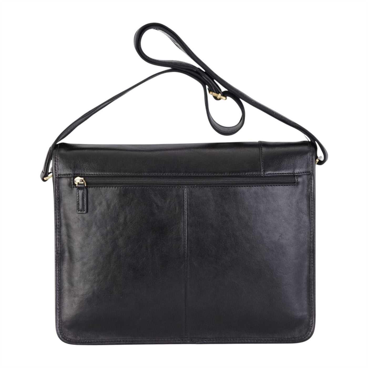 Genuine Leather Laptop Satchel Messenger Shoulder Bag - Astor