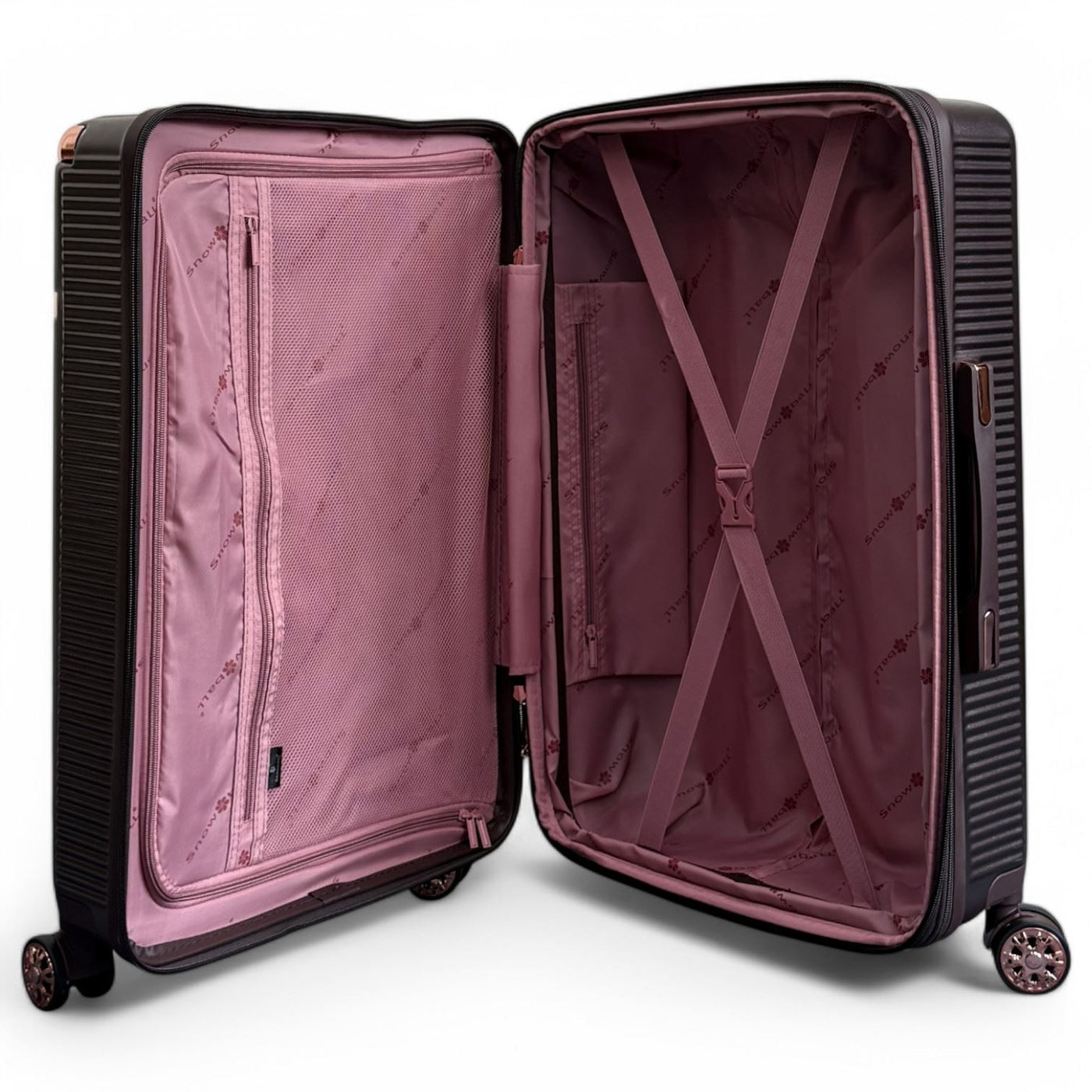 Expandable Hard Shell 8 Wheels Luggage Travel Cabin Suitcase Set