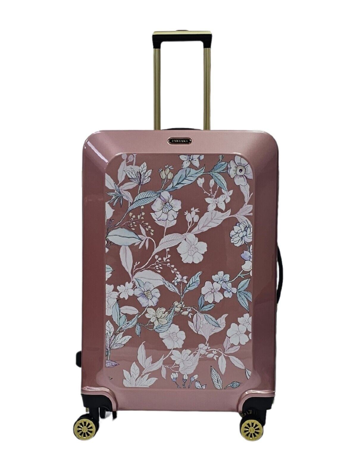 Hard Shell Flower Print Suitcase Luggage Set