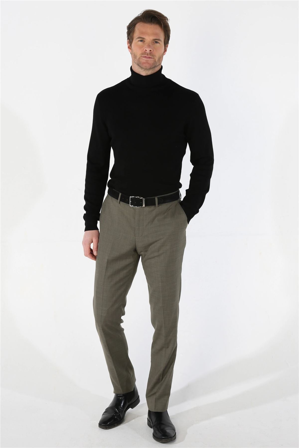 Men's 3 Piece Sage Summer Wedding Tailored Fit Suit