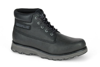 Caterpillar Men's Founder Black Leather Everyday Ankle Boots