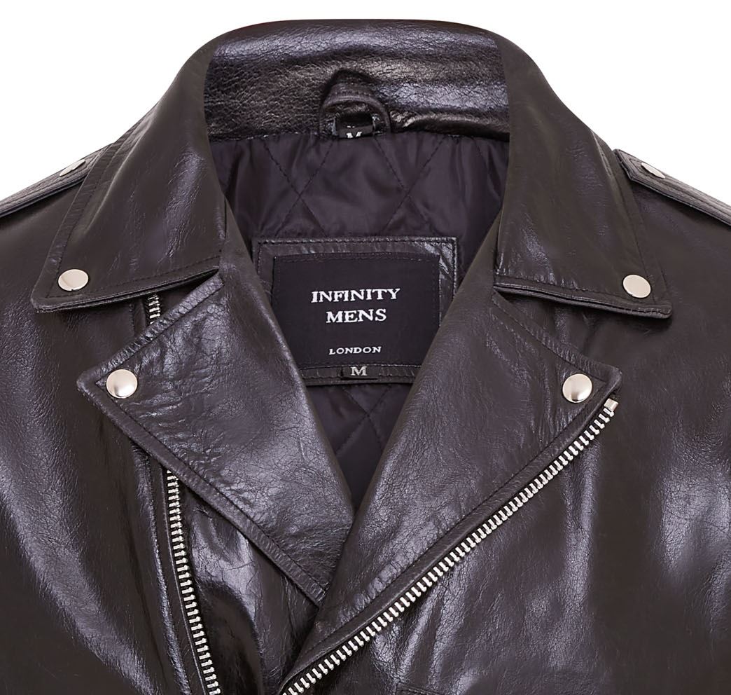 Mens Cow-Hide Biker Brando Jacket - Pargas