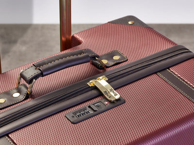 Vintage Hard Shell Luggage Trunk Suitcase Set