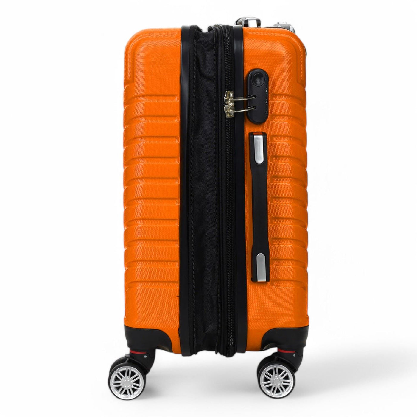 Hard Shell Expandable Cabin 55 x 37 x 22 cm cm ABS Suitcase Luggage Suitable for Easyjet, Ryanair