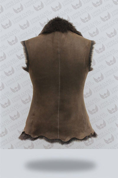 Women's Toscana Sheepskin Short Gilet-Denver