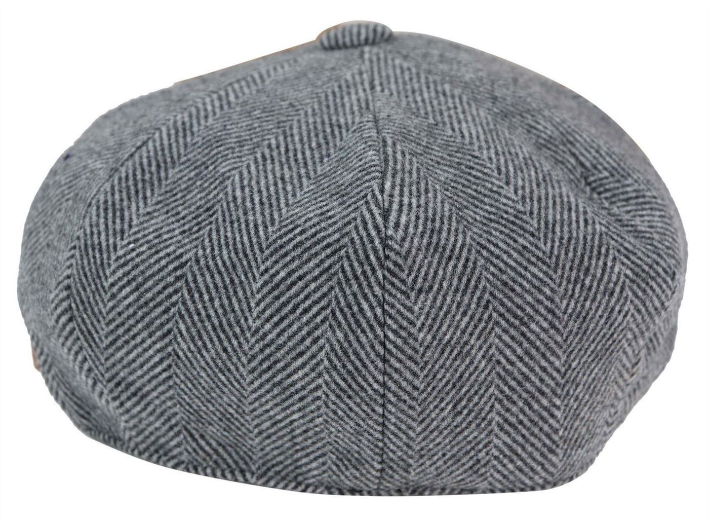 Mens Peaky Blinders Tweed Gatsby Flat Baker Hat With Razor Blade
