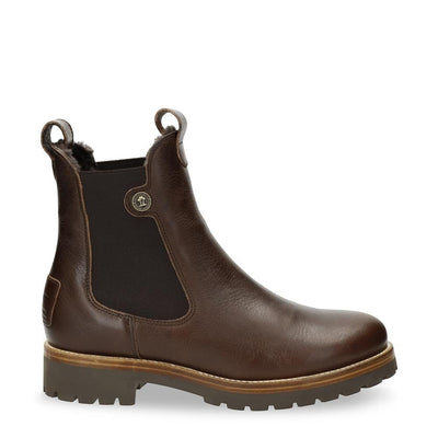 Panama Jack Women's Francesca B13 Brown Leather Chelsea Boots
