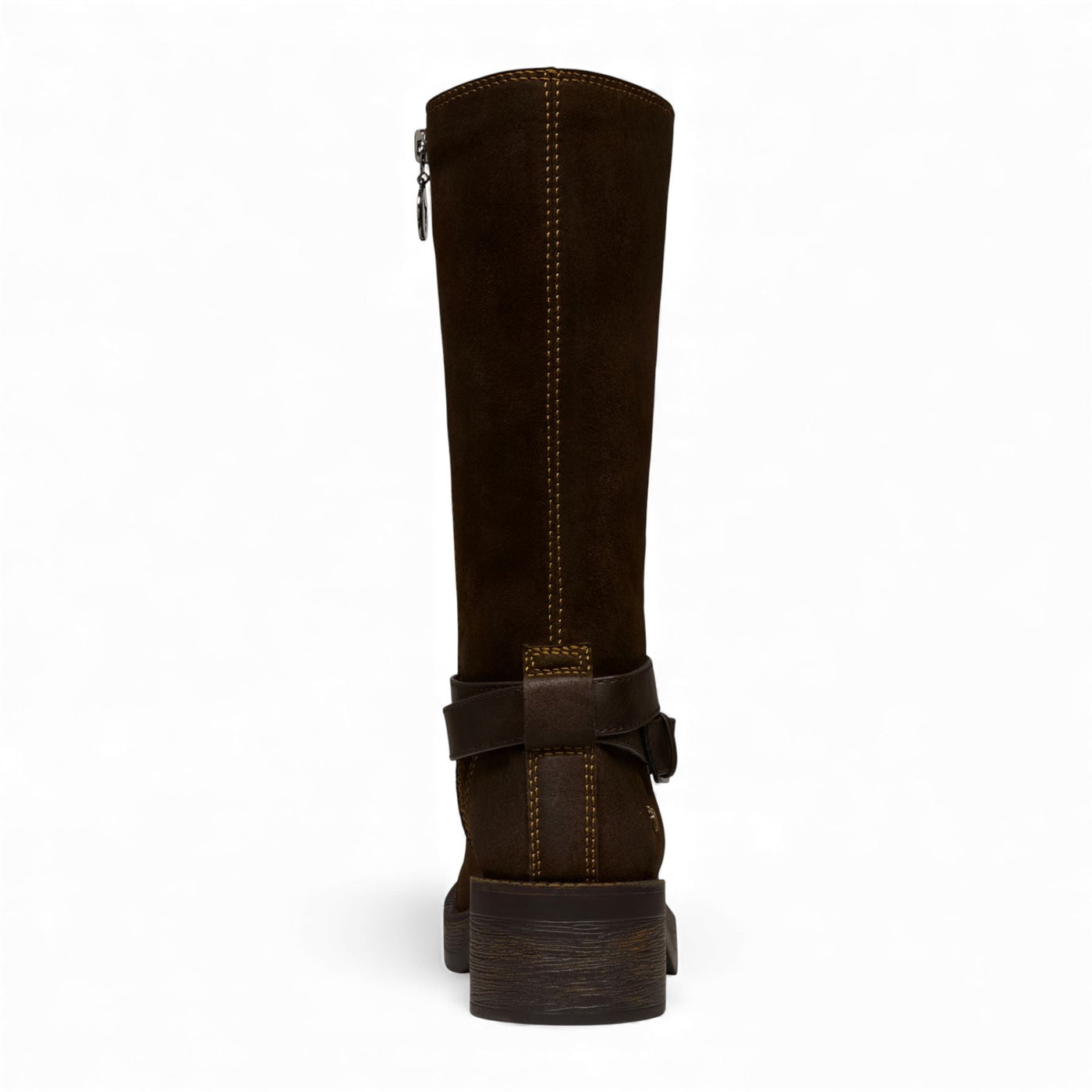 Windsorsmith Womens Brownie Suede Leather Mid-Calf High Western Riding Boots - Gotcha