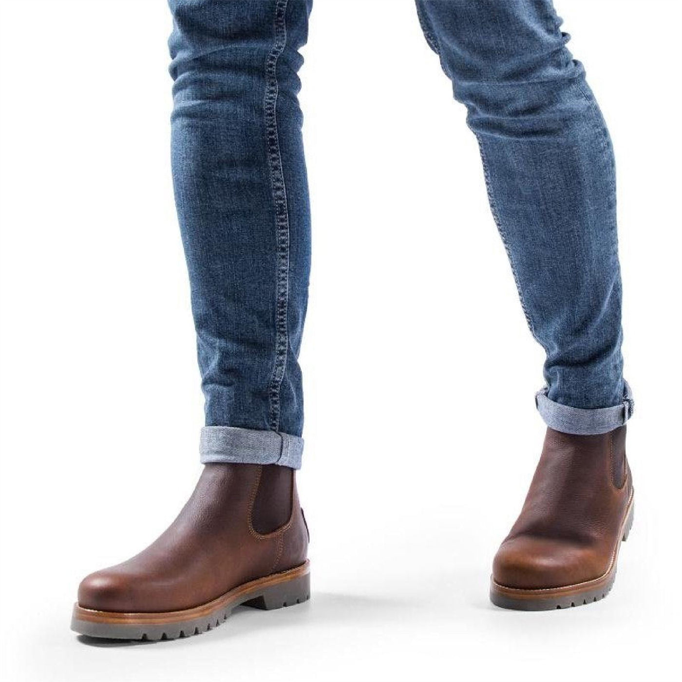 Panama Jack Men's Beny Igloo C2 Chestnut Waterproof Leather Chelsea Boots
