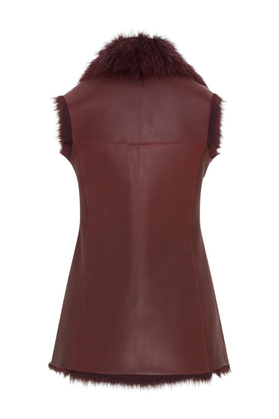 Women's Toscana Shearling Nappa Leather Sheepskin Gilet - Parkes