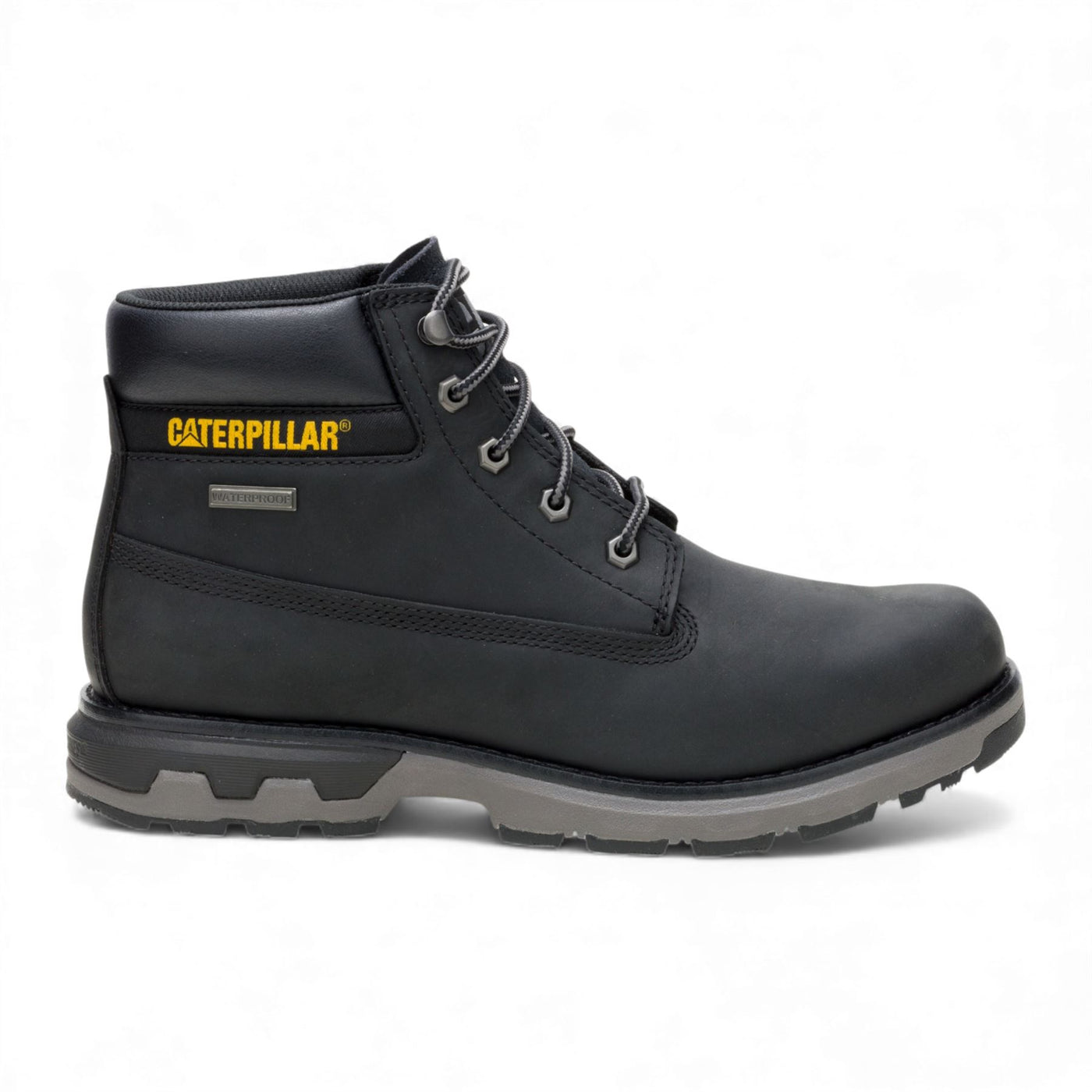 Caterpillar (CAT) Men's Pursue Black Leather Everyday Work Hiking Ankle Boots