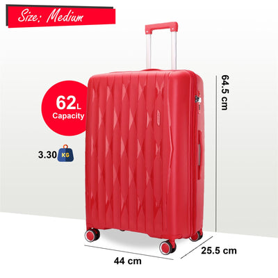 Hard Shell Suitcase Cabin TSA Luggage Travel Set