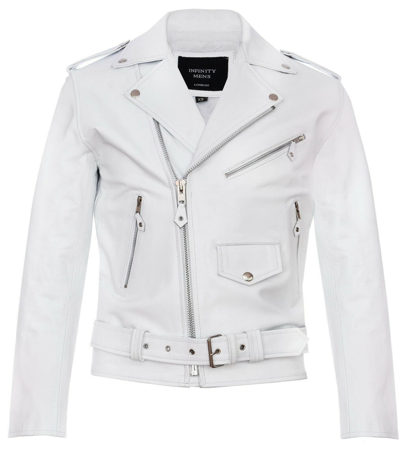 Mens Cow-Hide Black Brando Jacket -Venice
