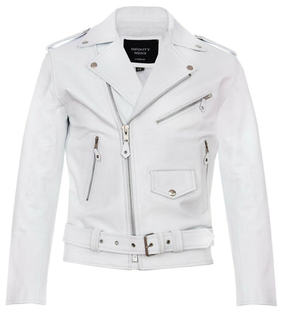 Mens Cow-Hide Black Brando Jacket -Venice