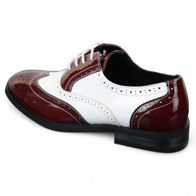 Men's Patent Lace-Up Brogues Smart Dress Shoes
