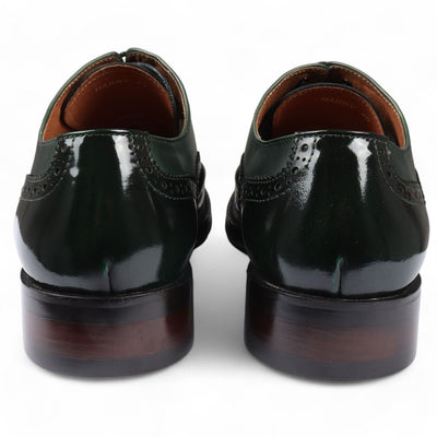 Justin Reess Men's Patent Leather Brogue Formal Shoes - Harry