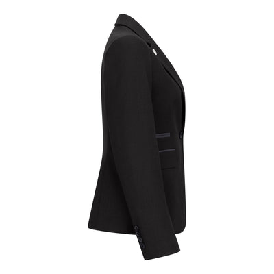 Women's 3 Piece Tailored Fit Plain Black Formal Office Suit