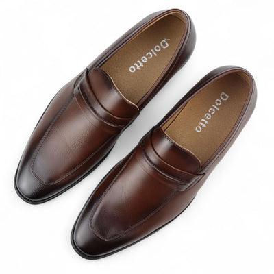 Men's Slip-On Loafers Leather Lined Smart Shoes