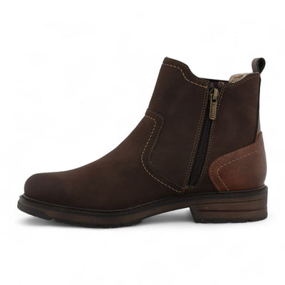 Mustang Men's Mokka Brown Water-Resistant Chelsea Ankle Boots