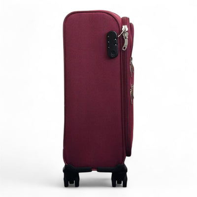 Expandable Soft 8 Wheel Lightweight Suitcase Luggage Travel Bags Set
