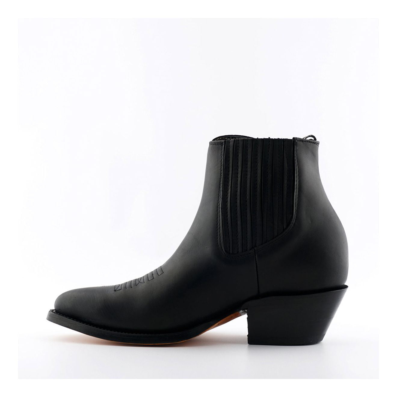 Grinders Unisex Black Western Ankle Boots- Maverick