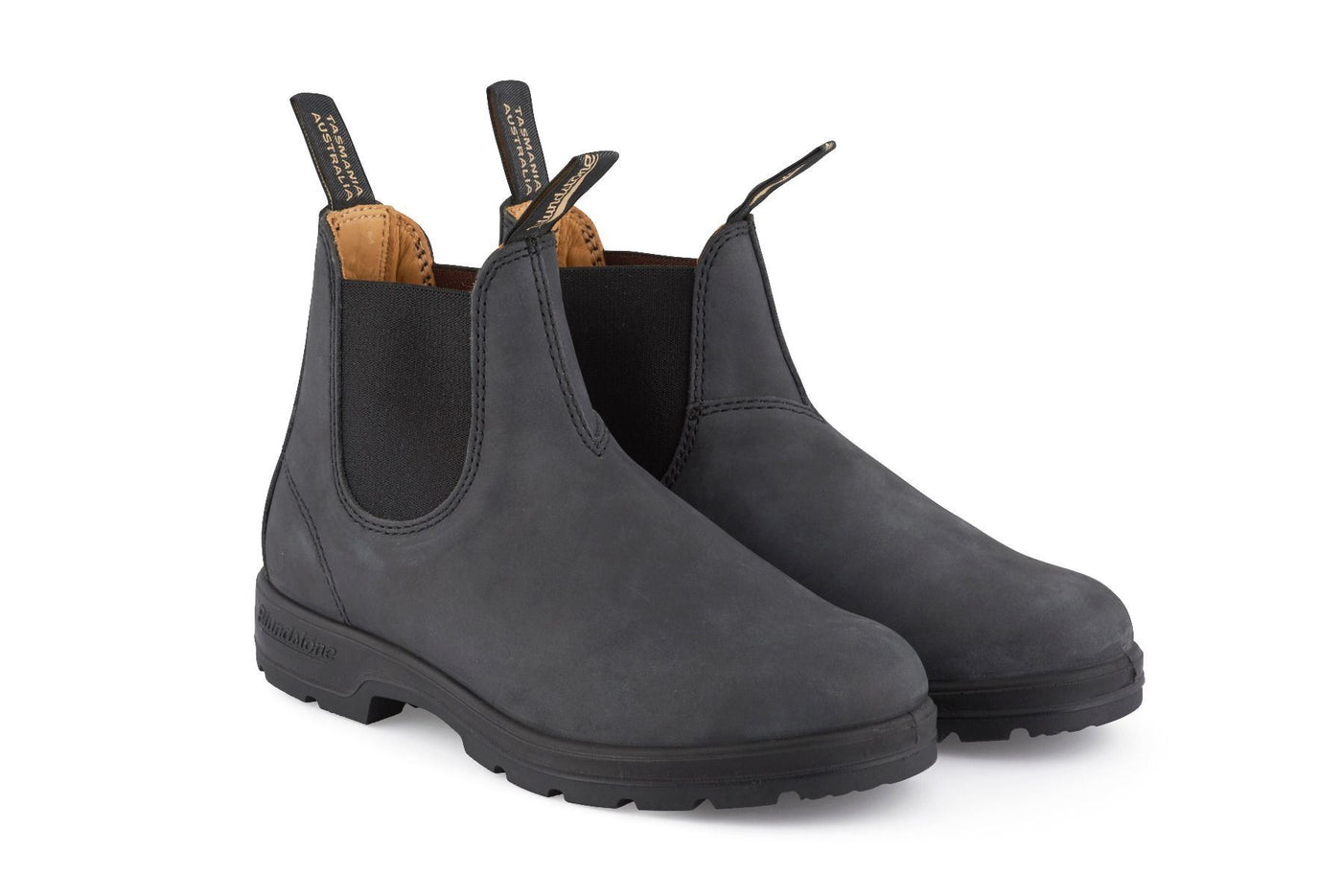 Blundstone #587 Rustic Black Chelsea Boot with Cream