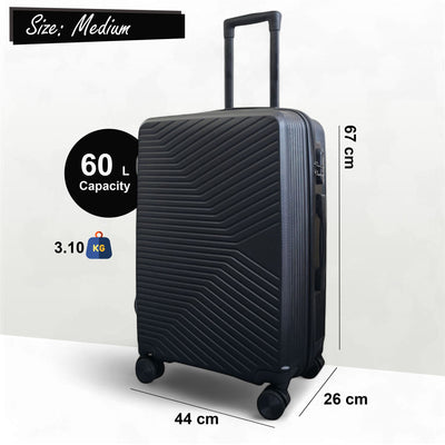 Hardshell Suitcase Set Robust 8 Wheel Luggage Cabin Case Bag