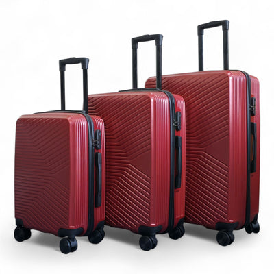 Hardshell Suitcase Set Robust 8 Wheel Luggage Cabin Case Bag