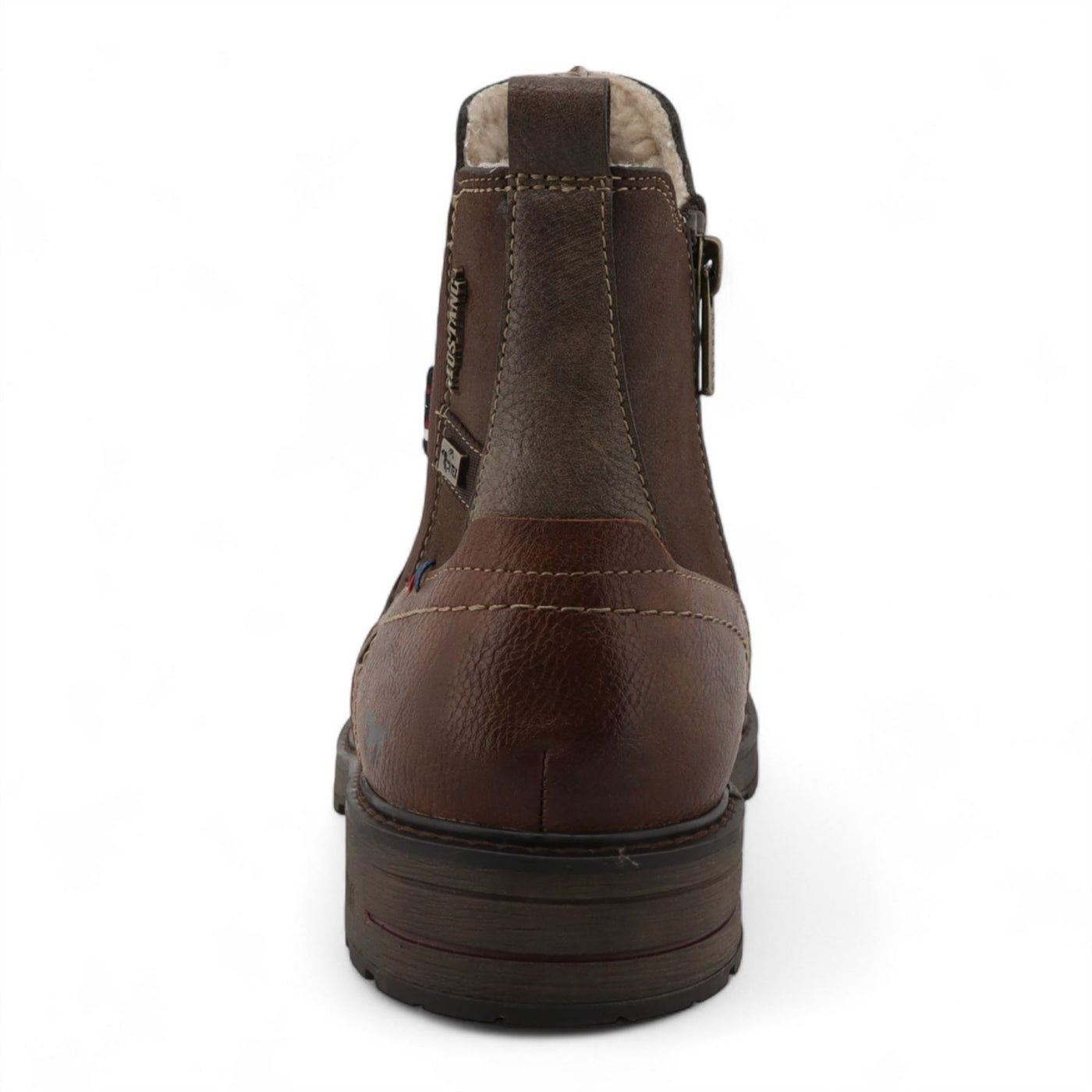 Mustang Men's Mokka Brown Water-Resistant Chelsea Ankle Boots