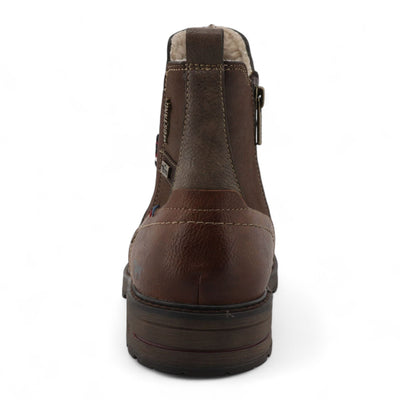 Mustang Men's Mokka Brown Water-Resistant Chelsea Ankle Boots
