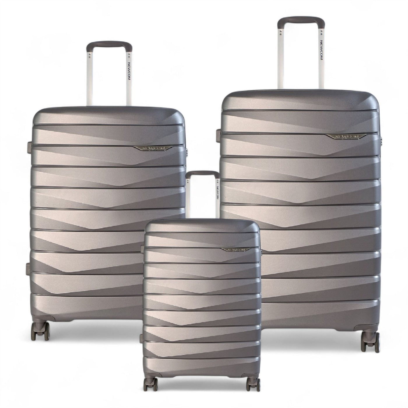 Strong Hard Shell TSA Suitcase Set 8 Wheel Cabin Luggage Holiday Travel Case