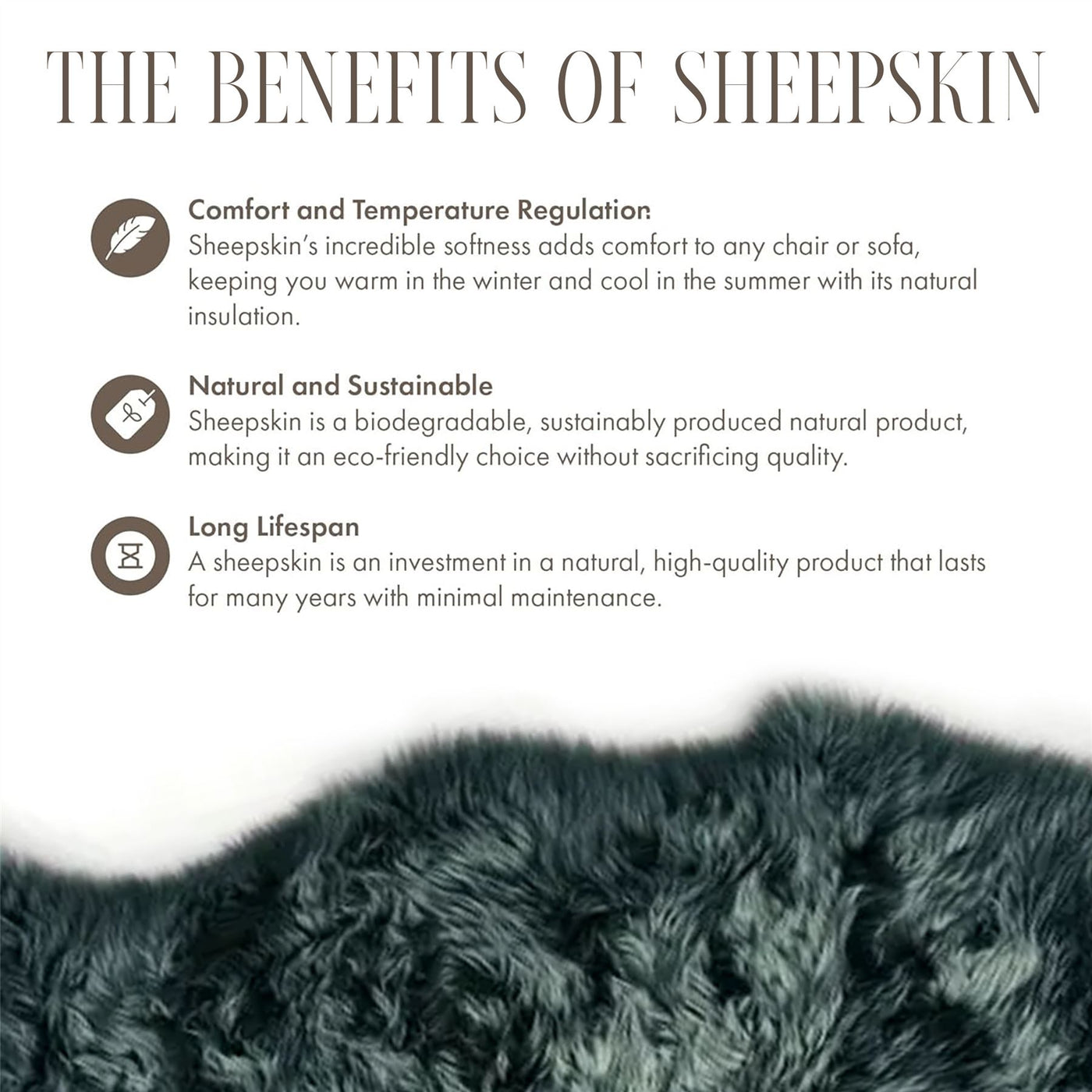 Luxury Genuine Sheepskin  40x40cm Real Wool Single Sided Cushion