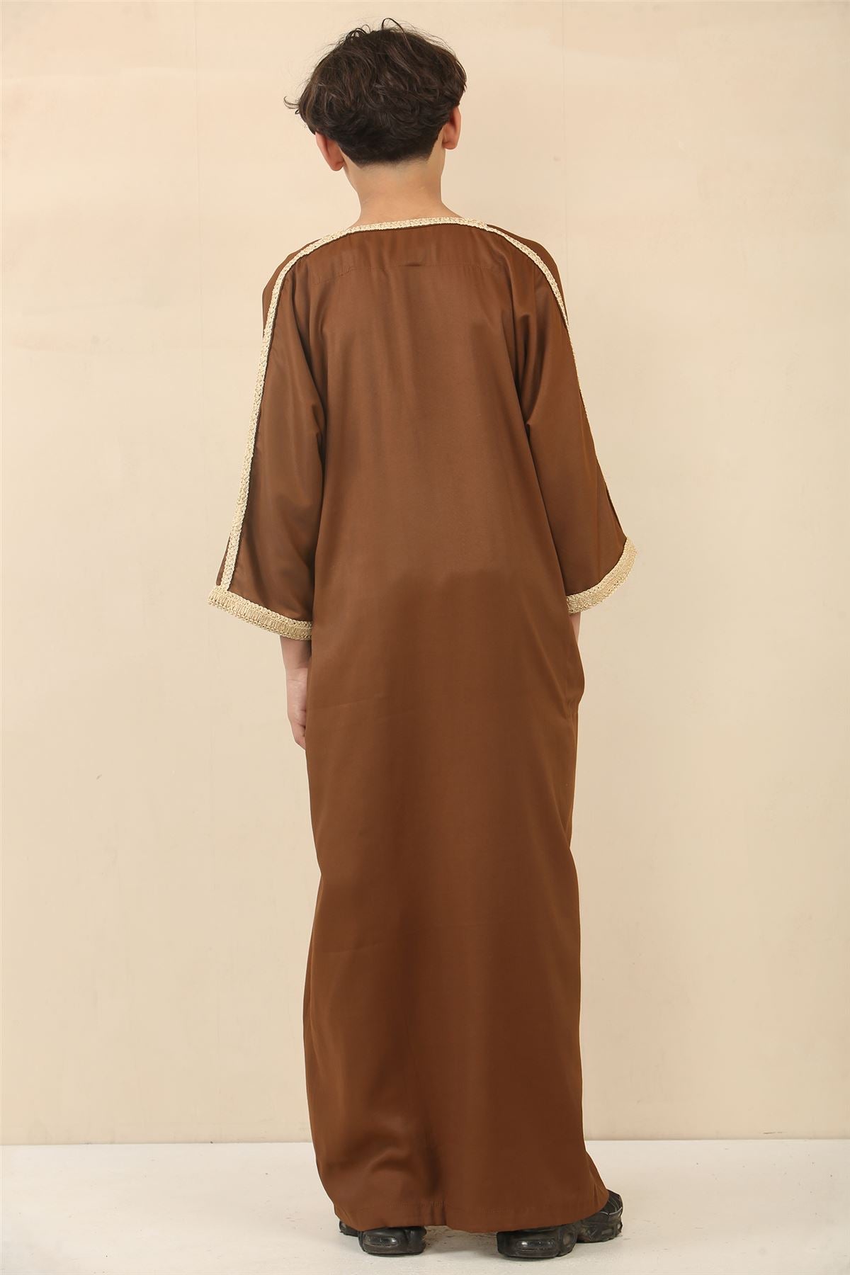 Kid's Boys Moroccan Thobe Jubba Robe Eid Djellaba Gandoura