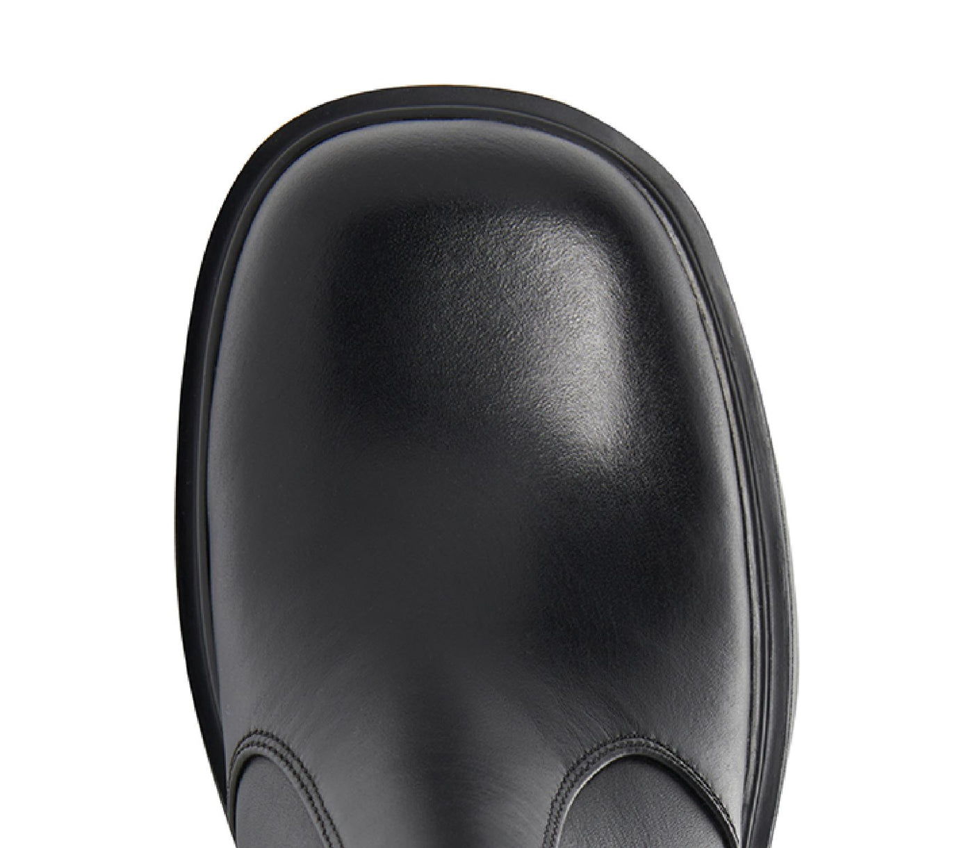 Windsorsmith Black Leather Platform Chelsea Boots - Tricky