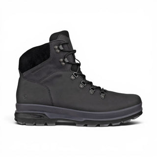 Ecco Men's Black Leather Waterproof Lace-up Hiking Boots - Rugged Track 25