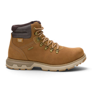 Caterpillar (CAT) Mens Bronze Brown Leather Waterproof Lace Up Boots - Pursue Hiker