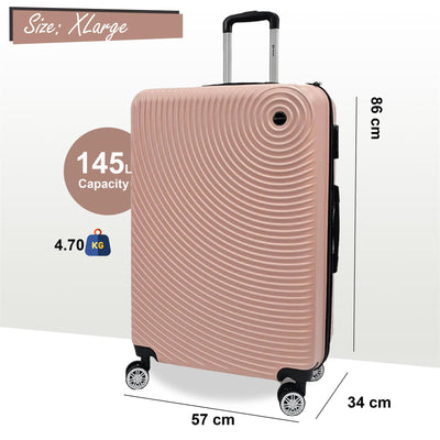 Hard Shell ABS Cabin Suitcase Luggage Set