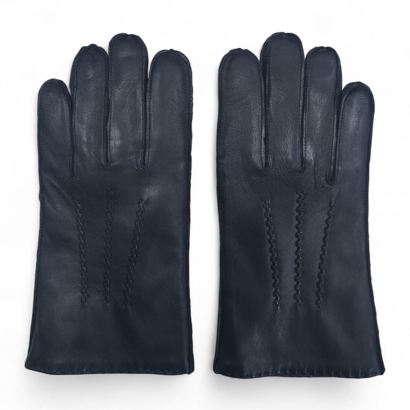 Men’s Italian Leather Warm Wool Lining Winter Stich Design Gloves - M-LGV-205