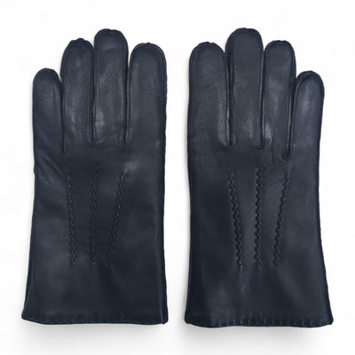 Men’s Italian Leather Warm Wool Lining Winter Stich Design Gloves - M-LGV-205