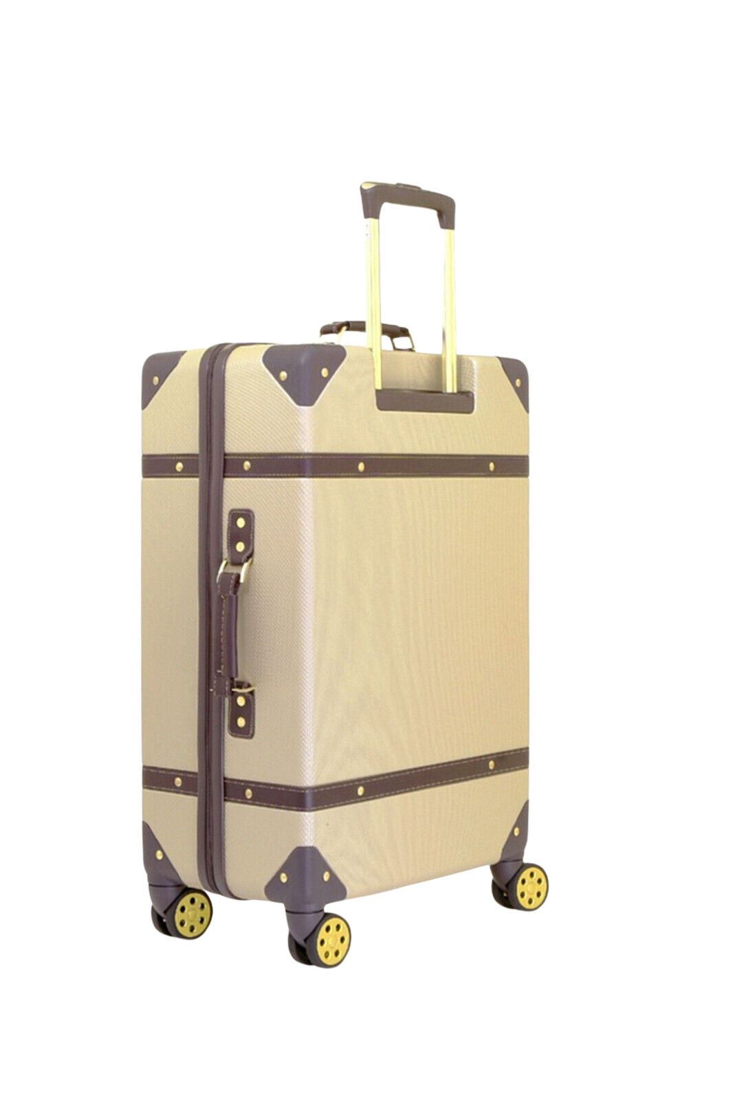 Vintage Hard Shell Luggage Trunk Suitcase Set