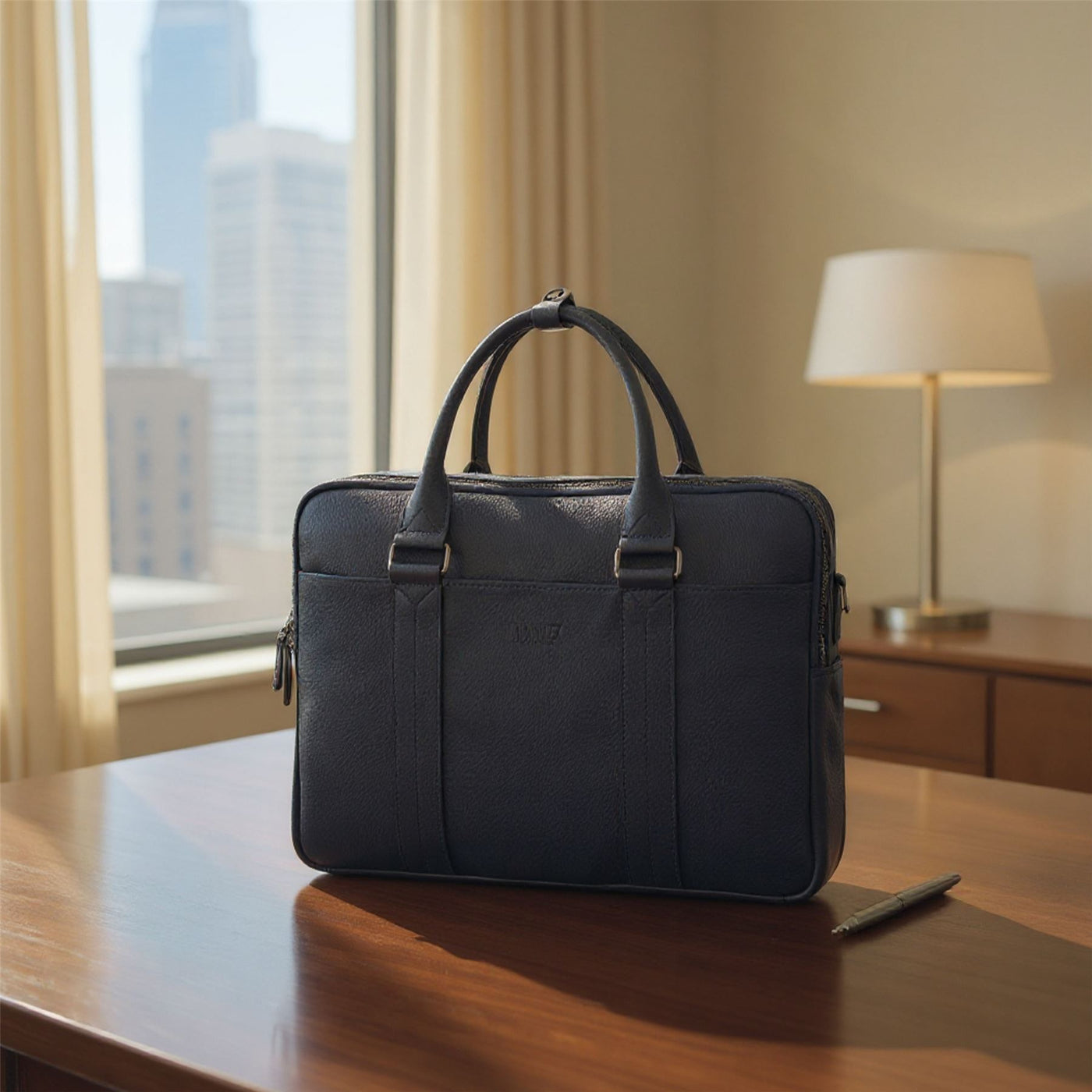 Genuine Leather Laptop Business Briefcase Office Work Travel Bag - Sutton