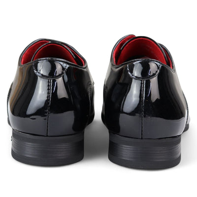 Men’s Pointed Toe Formal Lace Up Perforated Shoes