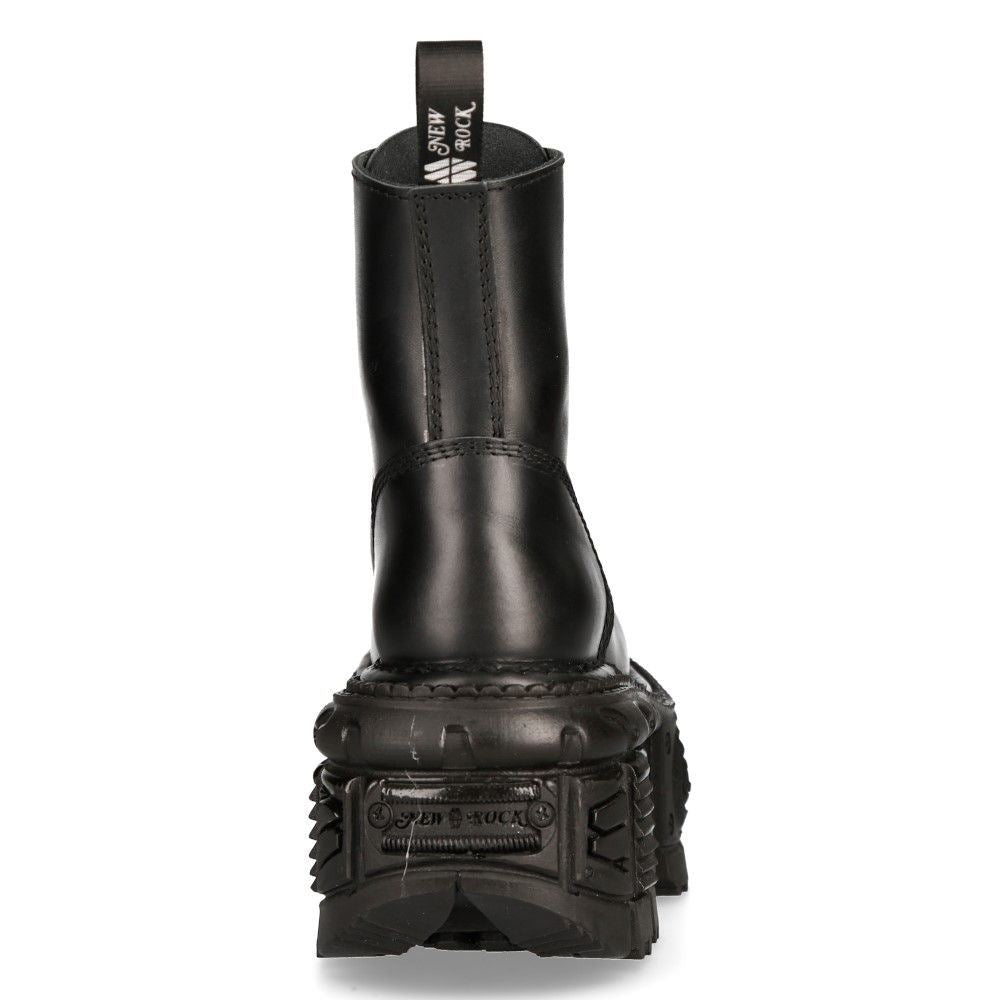 New Rock Unisex Military Techno Platform Boots- M-MILI084N-S5
