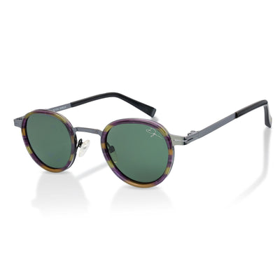 De-Gamme Retro Round Polarized Sunglasses - Paris