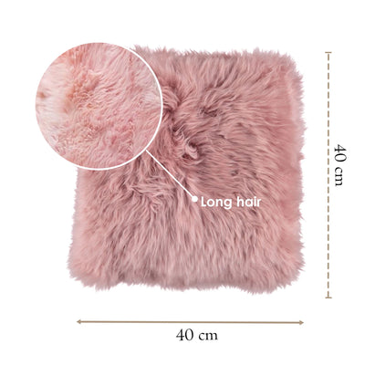 Luxury Genuine Sheepskin  40x40cm Real Wool Single Sided Cushion