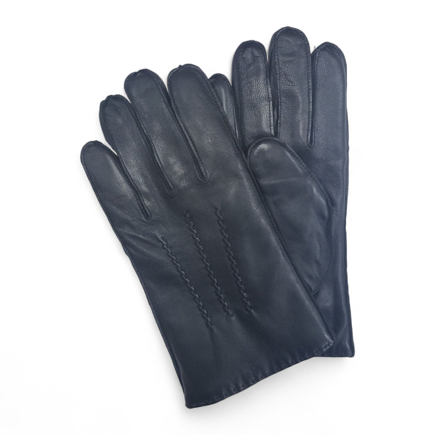 Men’s Italian Leather Warm Wool Lining Winter Stich Design Gloves - M-LGV-205