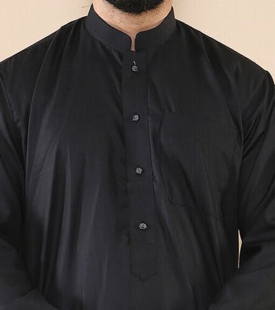 Mens Thobe Jubba Saudi Islamic Arabic Eid Cotton Kaftan Jubbah Umrah Robe