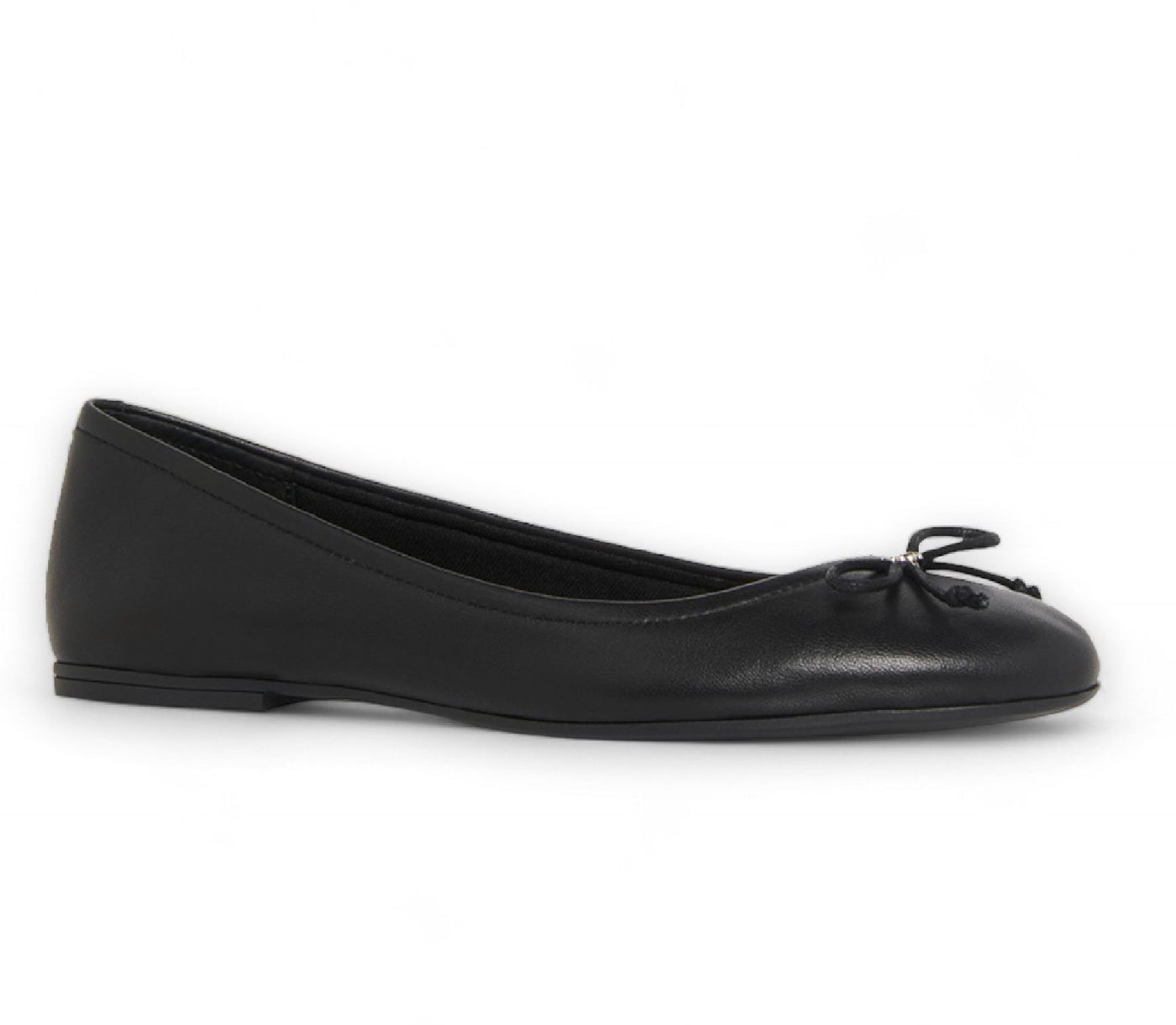 Windsorsmith Black Leather Mocassin Flat Shoes - Babydoll