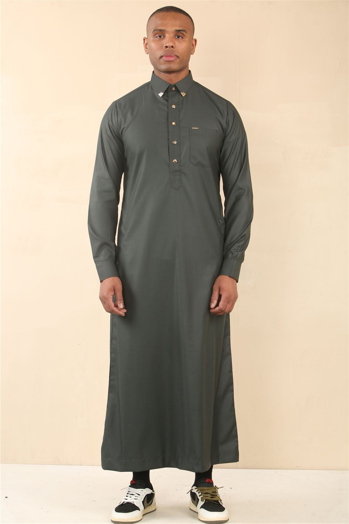 Men's Thobe Arab Saudi Emirati Islamic Clothing Jubba Robe